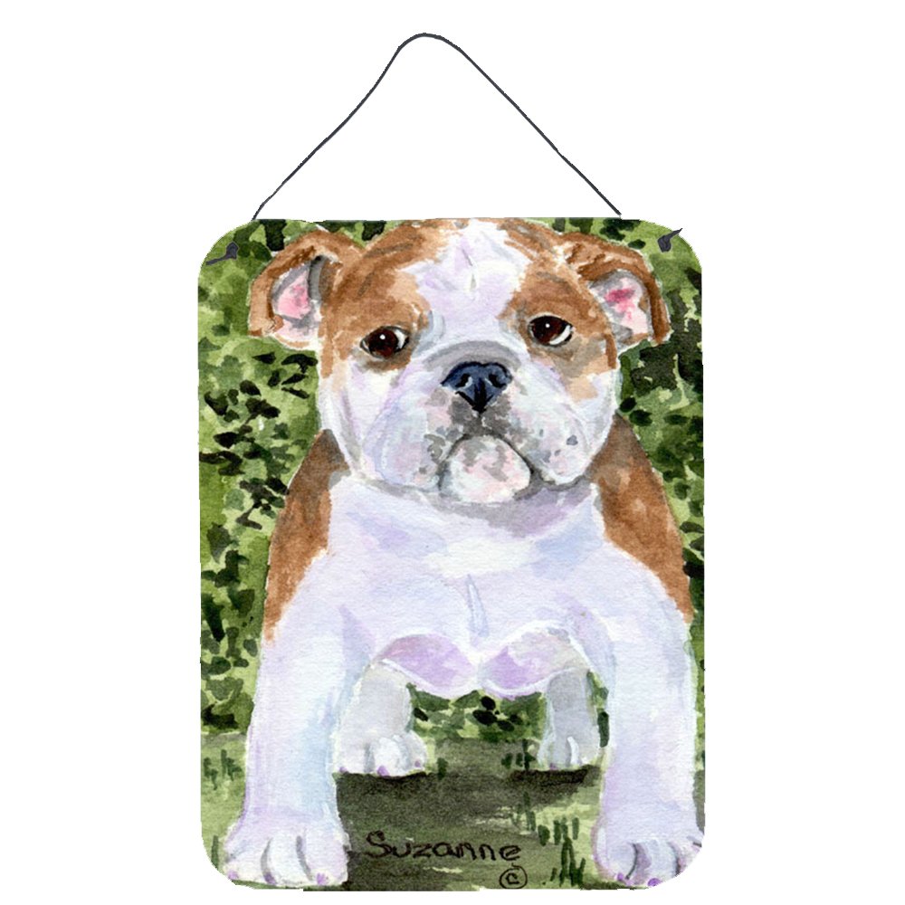 English Bulldog Wall Decor - 12x16 Aluminum Metal Sign for Kitchen, Bar, Bathroom & Front Door - Multicolor Home Plaque | Perfect for Pet Lovers & Rustic Farmhouse Style