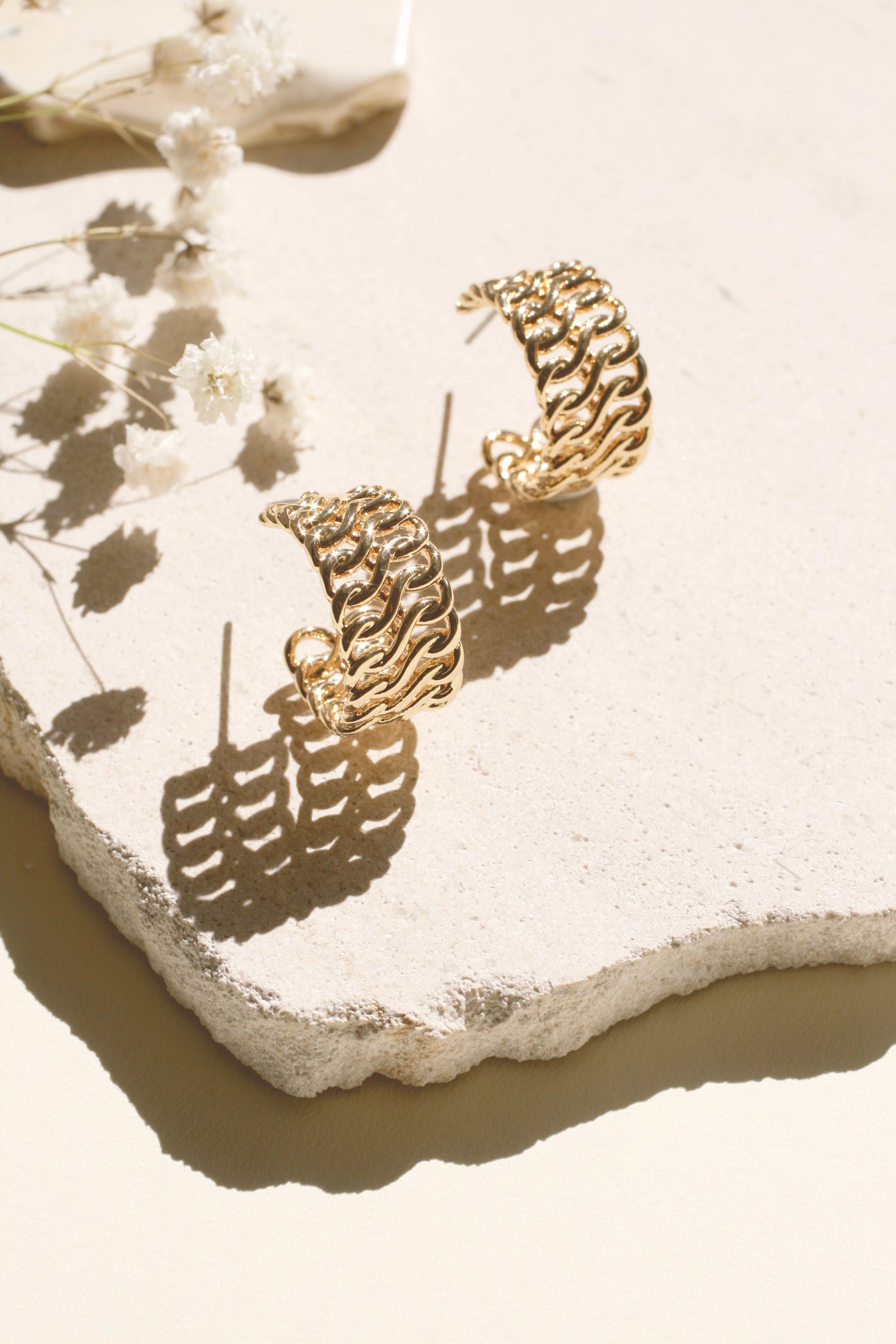 Double Infinity Chain Link Earrings for Women - Sterling Silver Dainty Hoop Earrings - Perfect for Everyday Wear, Date Night & Gifts