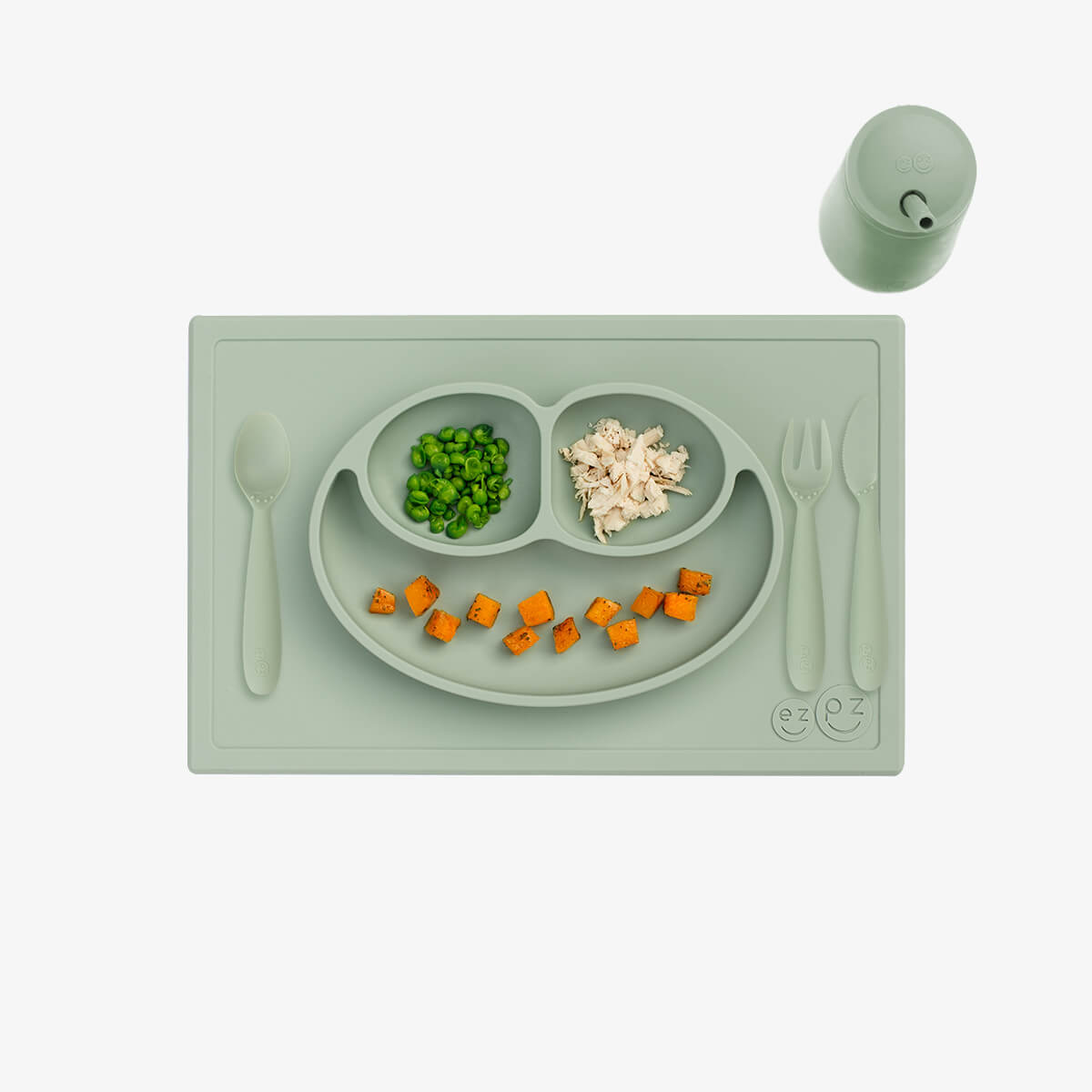 Happy Feeding Set - Advanced Toddler Tableware for Kids 2+ Years | BPA-Free Baby Plates, Bowls & Utensils | Perfect for Home, Daycare & Travel Mealtime