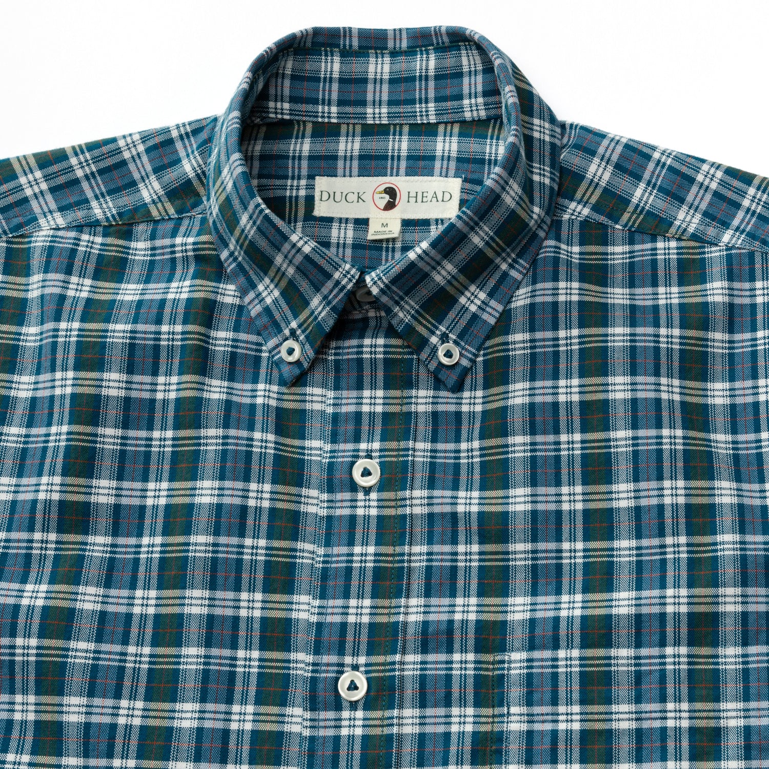 Thompson Plaid Cotton Oxford Sport Shirt for Men - Classic Casual Button Down Shirt with Comfort Fit - Perfect for Office, Business Casual & Weekend Outings