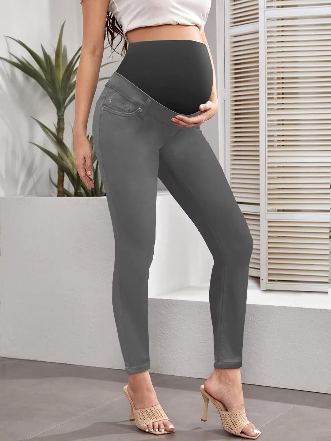 Stylish & Comfortable Women's Super Stretchy Maternity Jeans - Hybrid & Company | Perfect for Pregnancy, Postpartum & Everyday Wear