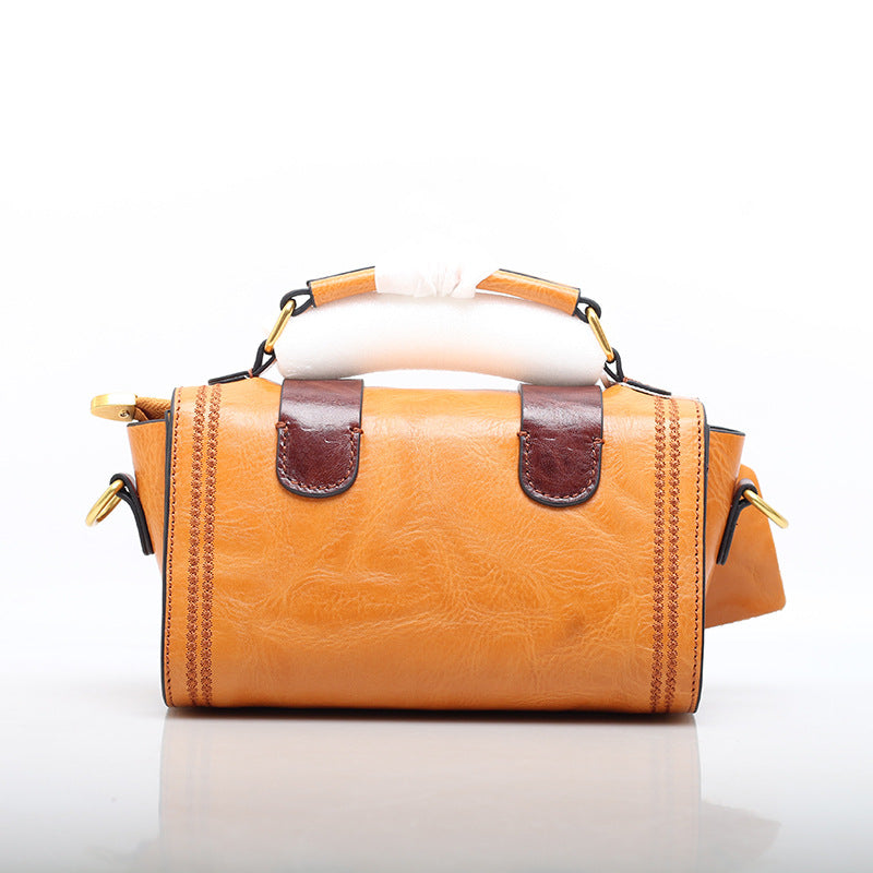 Luxury Italian Leather Handbag with Top Handle - Elegant Women's Designer Purse for Work, Travel & Special Occasions