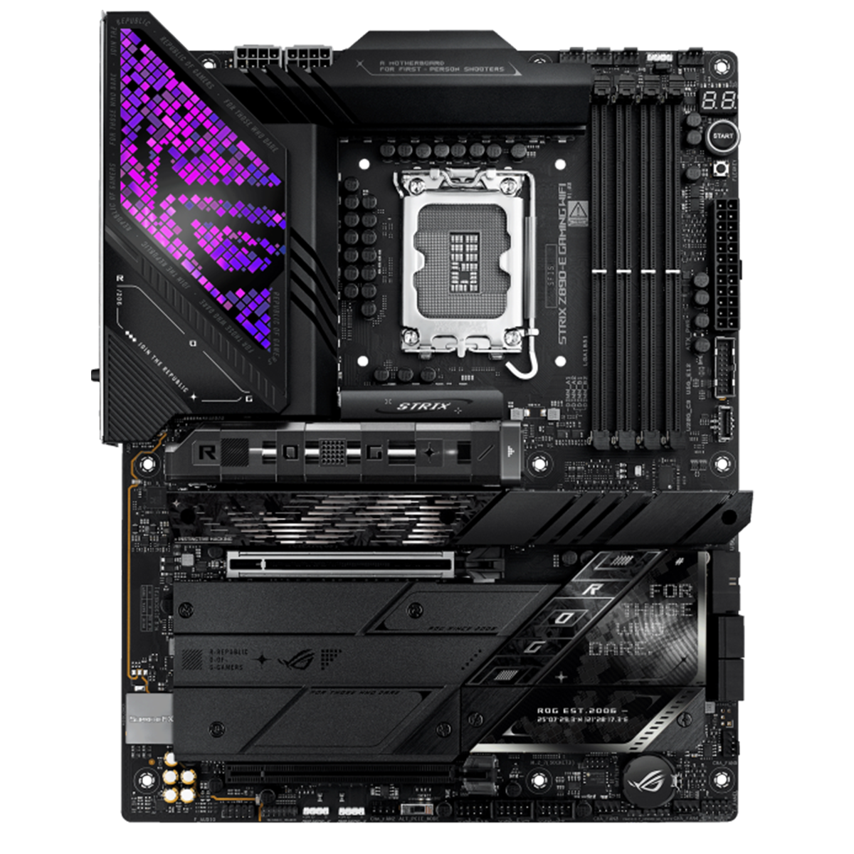 ASUS ROG STRIX Z890-E Gaming WiFi 6 ATX Motherboard - Intel LGA 1700 Socket, PCIe 5.0, DDR5, 14+2 Power Stages - Perfect for High-End Gaming PCs & Content Creation Workstations