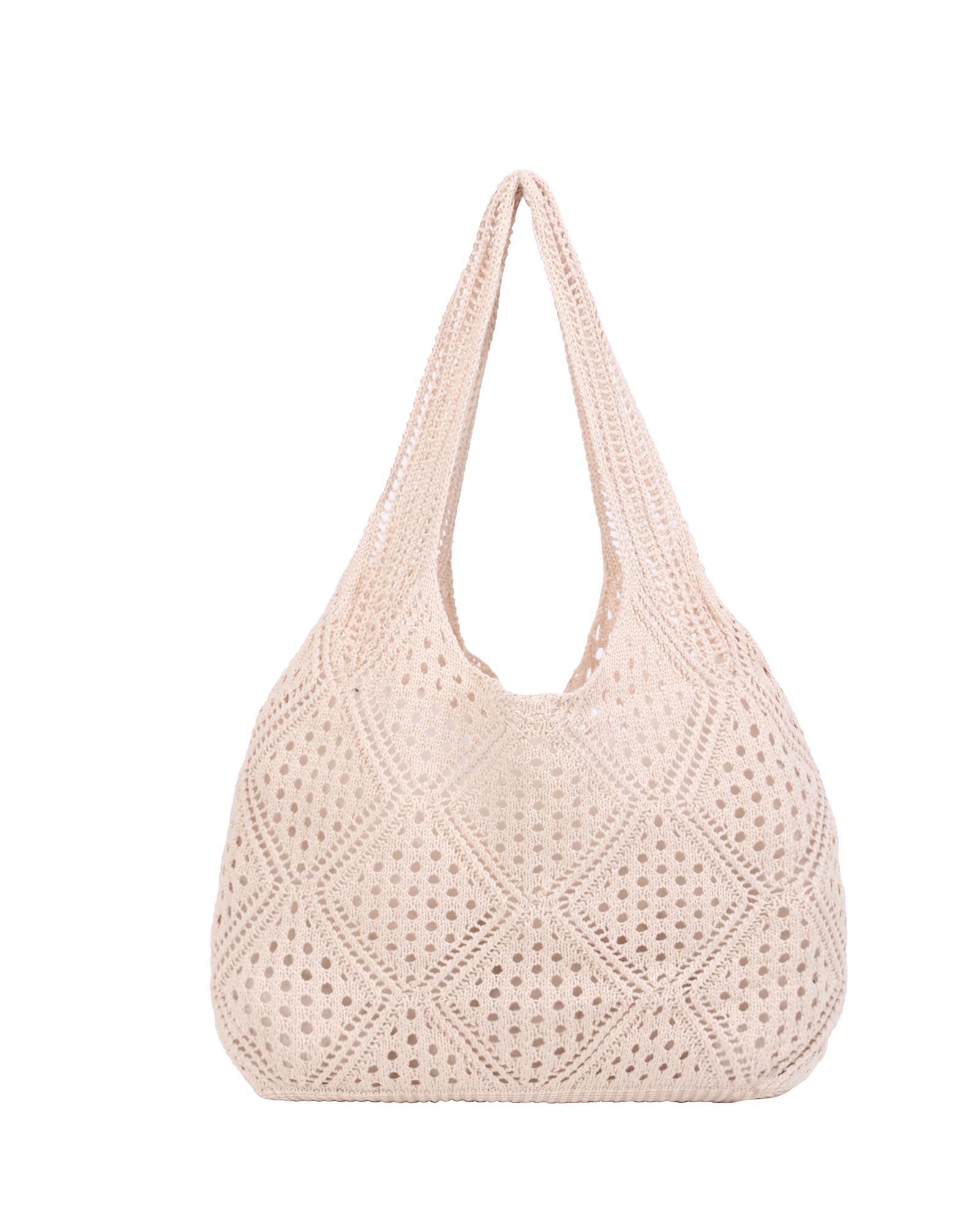 Stylish Stizimn Crochet Beach Tote Bag - Handmade Knit Shoulder Bag for Women, Aesthetic Summer Beach Accessory | Perfect for Pool Parties, Vacation Trips & Boho Fashion Outfits