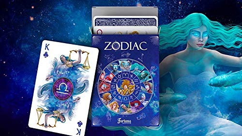Fortuna Zodiac Playing Cards - Premium Astrology-Themed Deck for Games, Magic & Collecting | Perfect for Tarot, Poker & Gift Giving