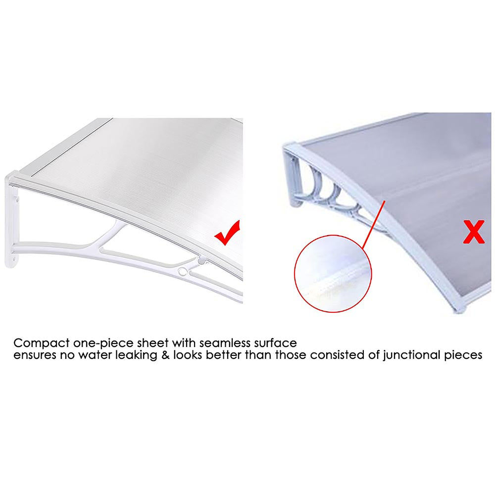 10ft Waterproof Polyester Awning Canopy for Window & Door - UV Protection, Outdoor Shade Solution for Patio, Deck, and Storefront