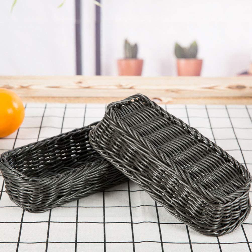 DOITOOL 1-Piece Silverware Organizer - Bamboo Woven Utensil Drawer Holder, Decorative Wicker Tray for Kitchen Storage & Dinnerware Organization | Perfect for Countertop, Pantry, and Dining Table Decor