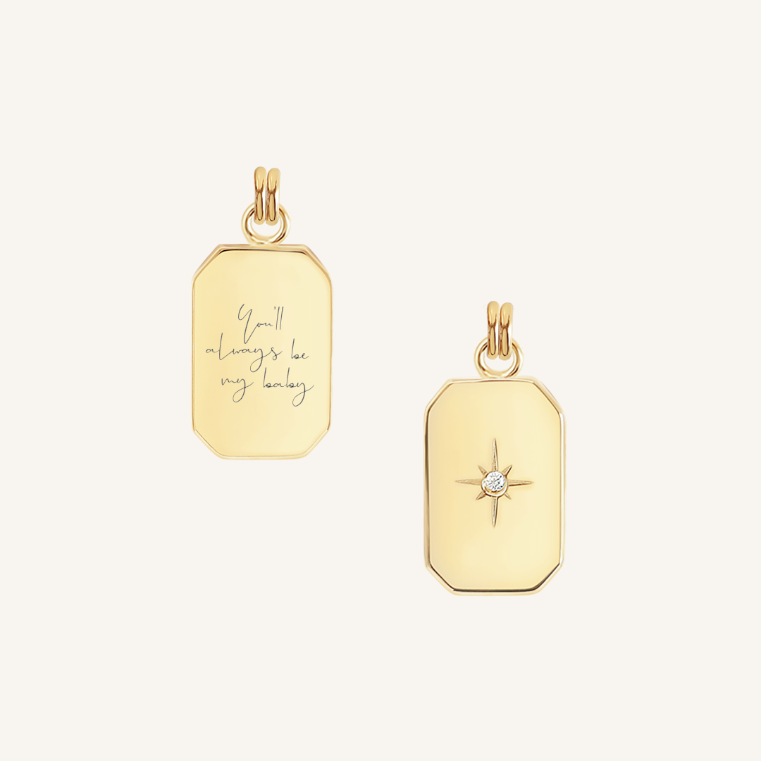 Etch Empower Charm Necklace - Jessica Urlichs Inspired Jewelry for Women | Perfect for Everyday Wear, Gifts & Special Occasions