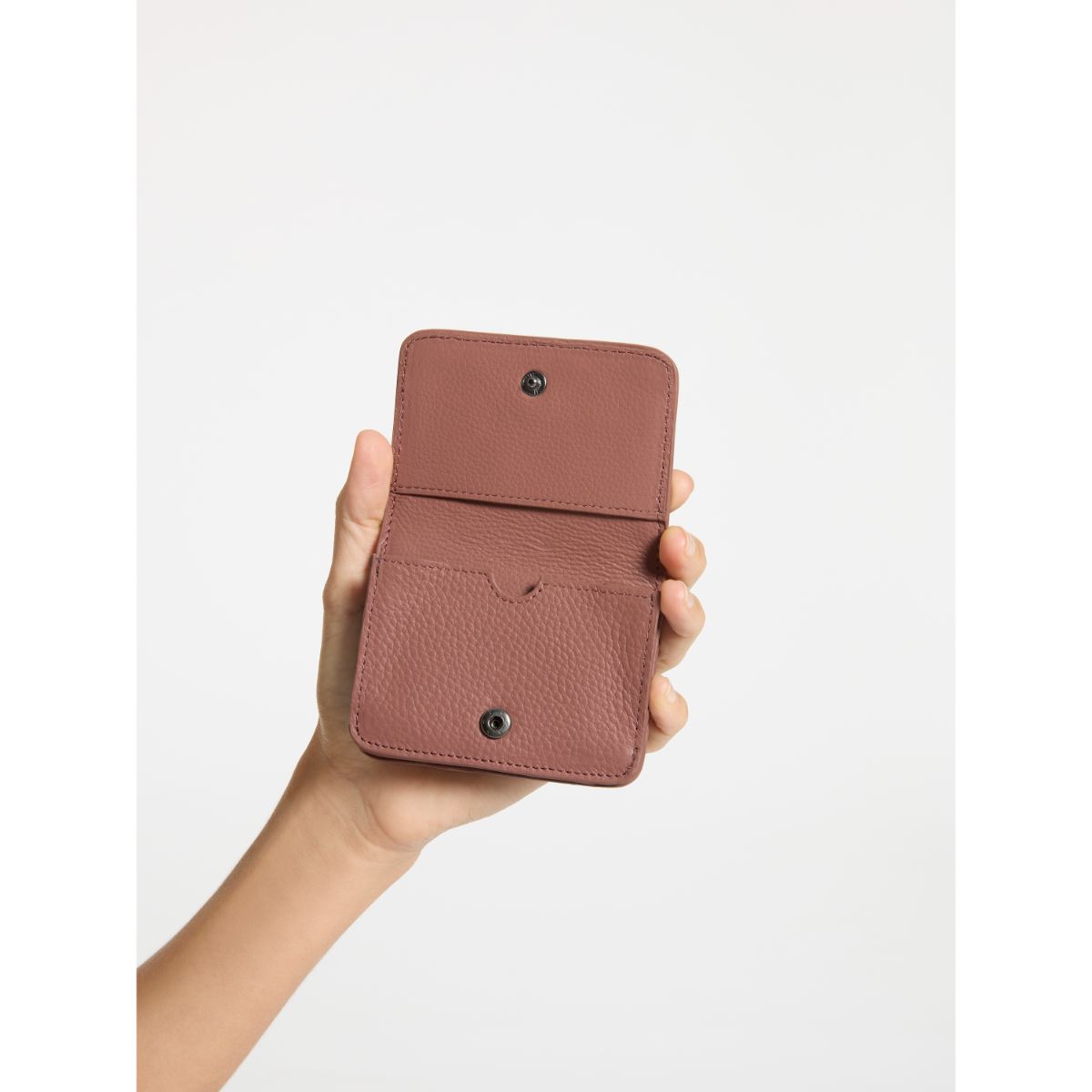 STATUS ANXIETY Miles Away Leather Card Holder Wallet - Slim RFID Blocking Minimalist Wallet for Men & Women - Perfect for Travel, Everyday Use and Gift Giving