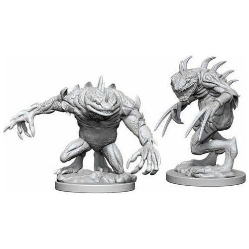 D&D Miniatures - Nolzur's Marvelous Miniatures Grey Slaad & Death Slaad Set for Dungeons & Dragons RPG Tabletop Gaming