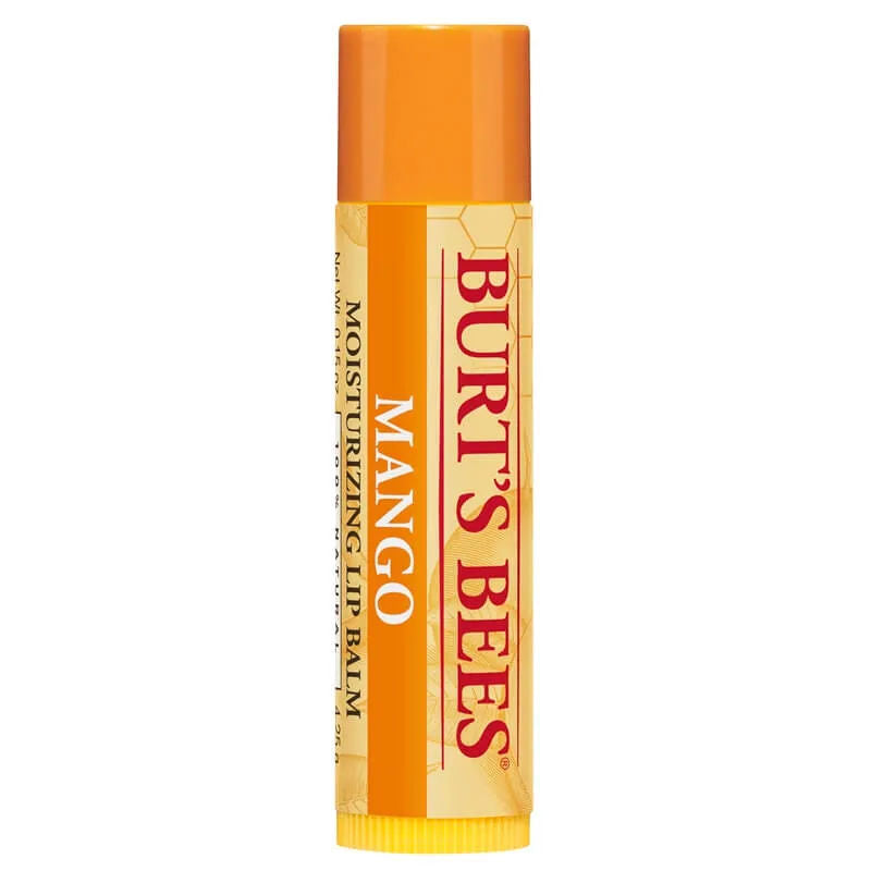 Burt's Bees 100% Natural Moisturizing Mango Lip Balm - Hydrating & Nourishing for Dry Lips - Perfect for Daily Use, Travel & Outdoor Activities