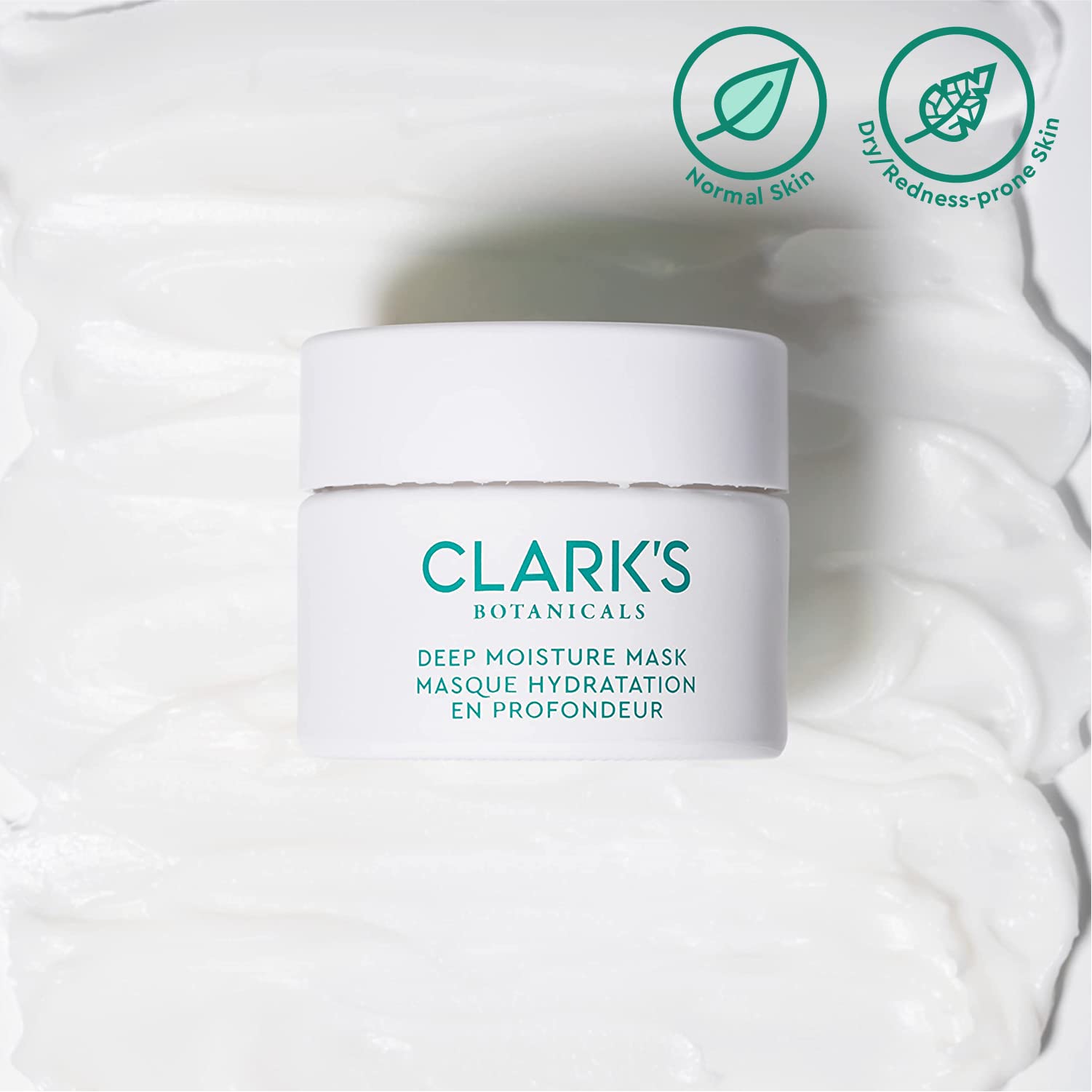 Clark's Botanicals Deep Moisture Mask & Ultra Rich Lip Balm Set - Hydrating Skincare Duo for Dry Skin, Redness Relief & Collagen Boost (1.7oz Mask + 0.14oz Lip Balm x2) - Perfect for Nighttime Routine & Winter Skin Care