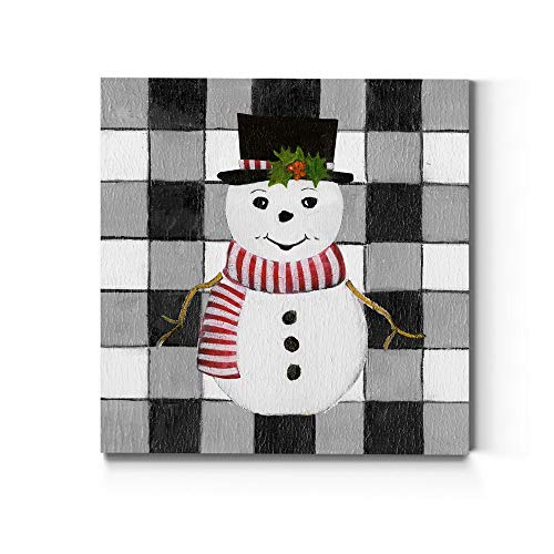 Checkerboard Snowman