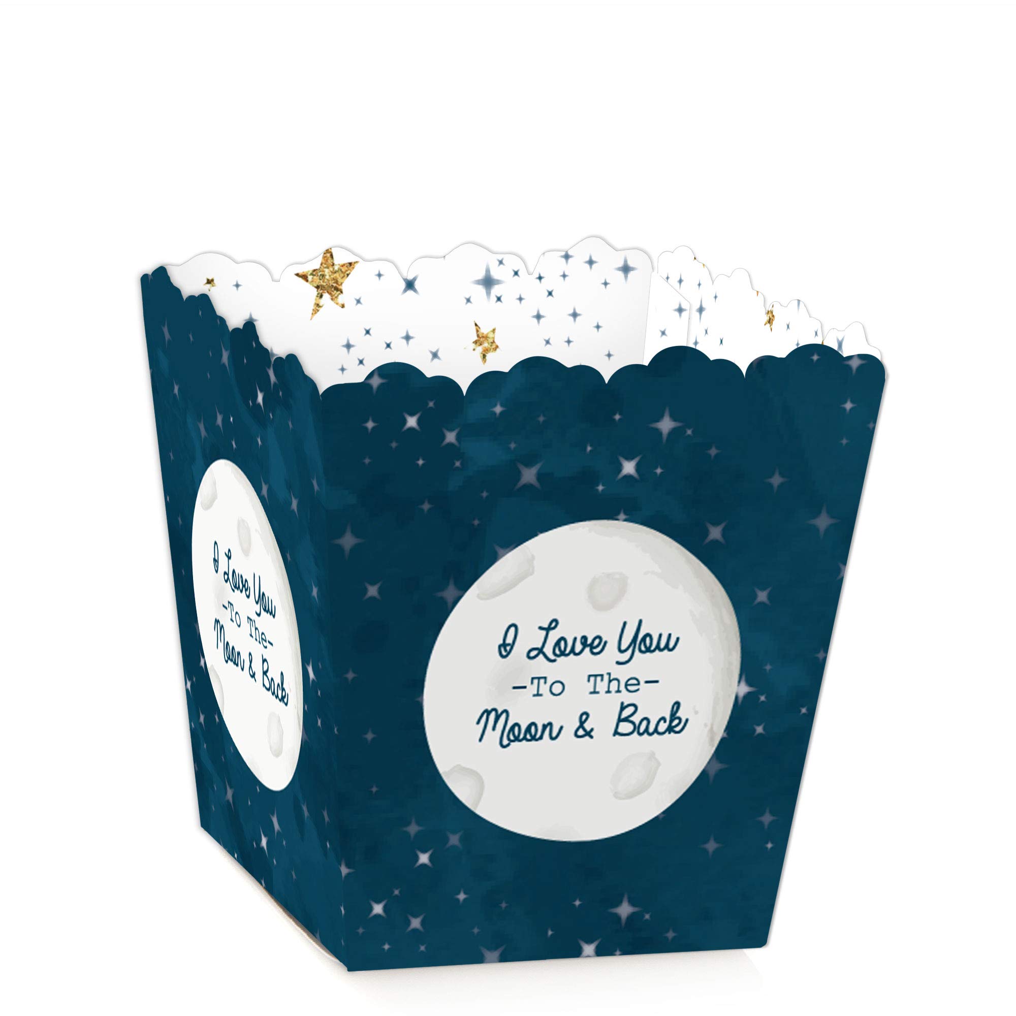 Twinkle Twinkle Little Star Mini Favor Boxes - Set of 12 Baby Shower & Birthday Party Treat Candy Boxes - Perfect for Party Favors, Wedding Favors & Special Events