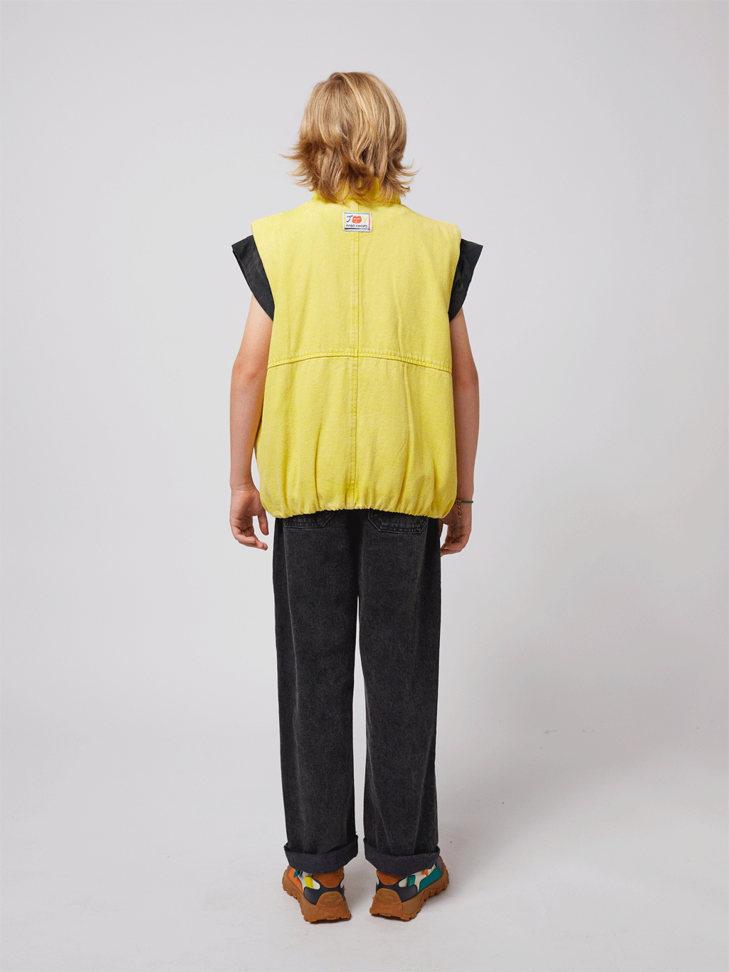Stylish Smiling Denim Vest by Bobo Choses - Trendy Women's Fashion for Casual Outings & Streetwear Looks
