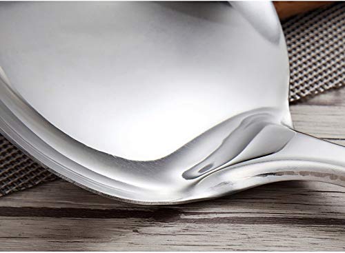 Premium 9-Piece Stainless Steel Kitchen Utensil Set with Stand - Includes Slotted Turner, Ladle, Skimmer, Serving Spoon, Pasta Server, Egg Whisk - Durable Cooking Tools for Baking, Frying, Serving & Everyday Kitchen Use