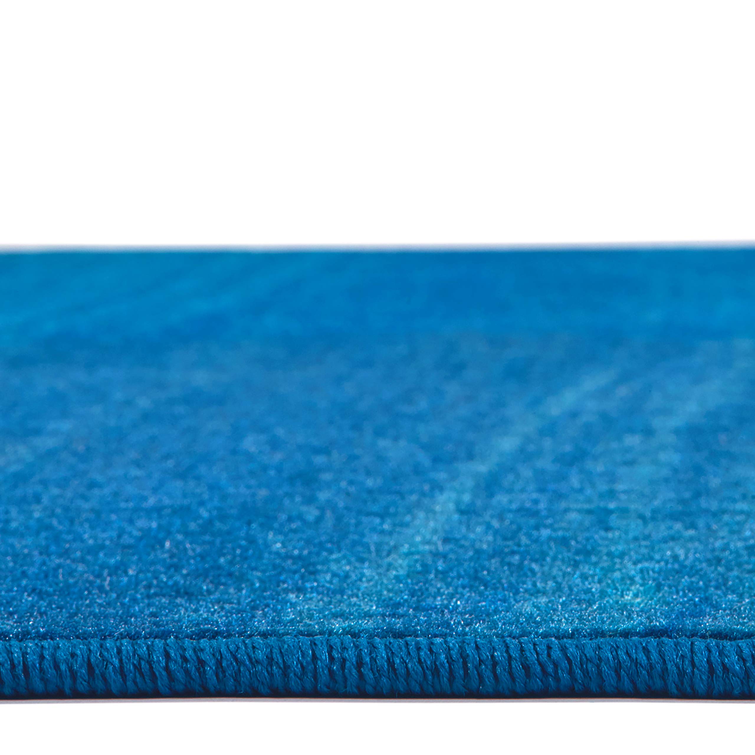 65214 Water Stripes Kids & Teen Room Decorative Rug - 4ft x 6ft Rectangle Blue Gray Carpet for Bedroom, Playroom & Nursery | Soft & Durable Floor Mat