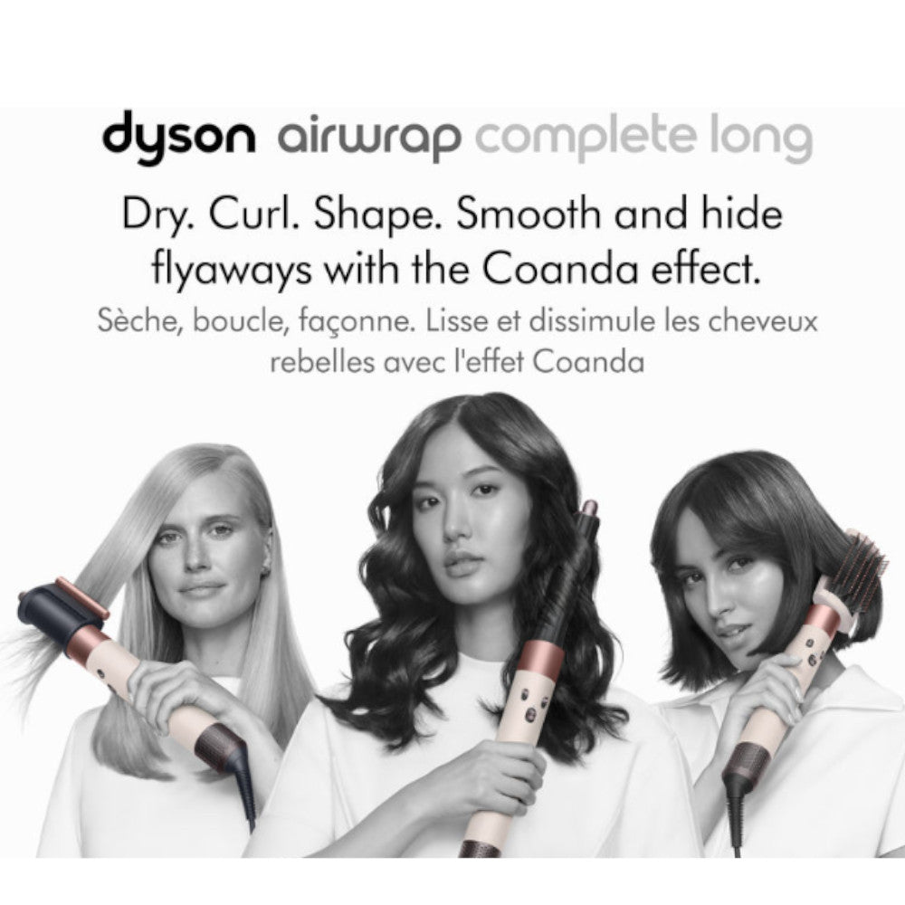 Dyson Airwrap Complete Styler - Long Barrel Ceramic Pink & Rose Gold | Refurbished (Excellent Condition) with 1 Year Warranty | For Salon-Quality Hair Styling at Home
