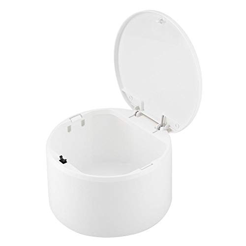 Stylish Mini Double Layer Trash Bin for Home, Office & Bathroom - Waste Sorting Garbage Can (White) | Perfect for Small Spaces, Kitchen Countertops & Eco-Friendly Waste Management
