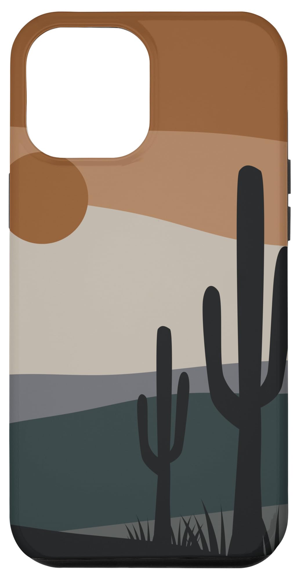 iPhone 12 Pro Max Case - Cute Desert Cactus Design, Terracotta Color, Southwestern Aesthetic Boho Style Phone Cover | Perfect for Travel, Festival & Boho Fashion Lovers