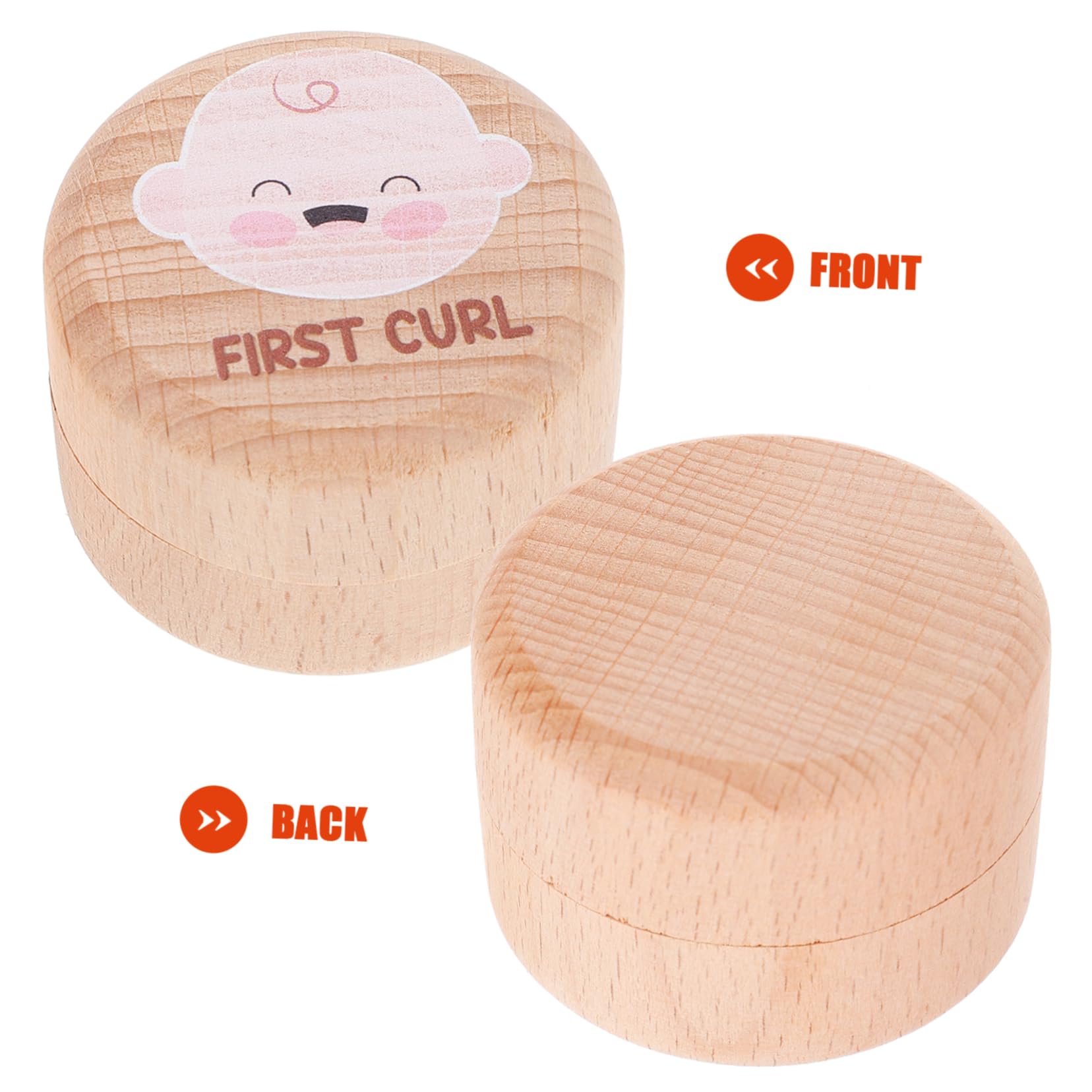 VOSAREA 2-Pack Wooden Tooth Storage Box - Tooth Holder & Organizer Container for Teeth Whitening Trays, Dentures, Braces - Perfect for Travel & Bathroom Organization