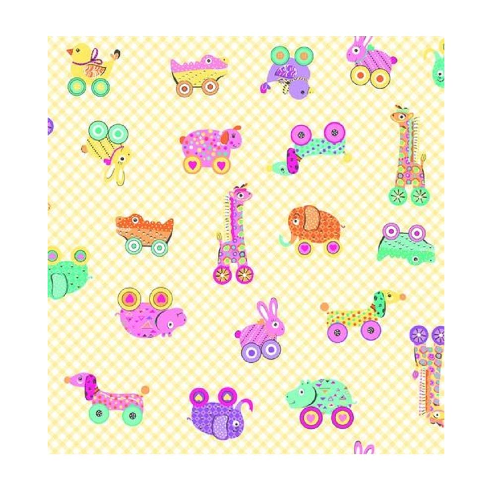 Soft Flannel Rolling Toys Fabric - Yellow for DIY Baby Toys, Blankets & Craft Projects | Premium Quality Material for Sewing & Quilting
