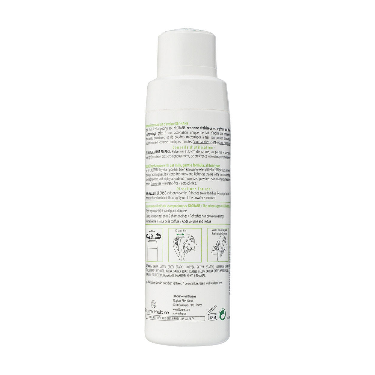 Natural Dry Shampoo with Oat Milk - Non-Aerosol Spray for Hair Refresh & Volume - Perfect for Travel, Gym & Busy Mornings