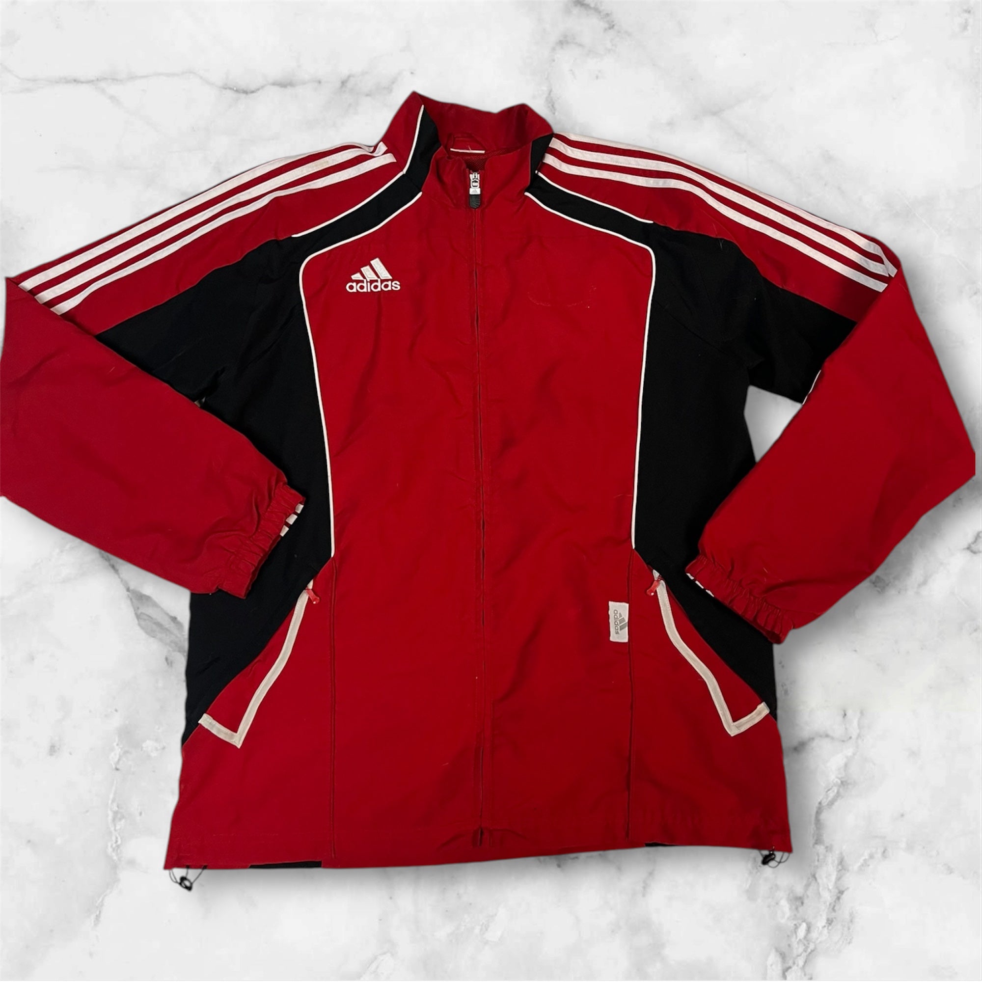 Adidas Vintage Track Jacket XL - Baggy Oversized Fit 2032 Collection | Retro Streetwear for Men & Women | Perfect for Casual Outfits, Gym Wear & 90s Fashion