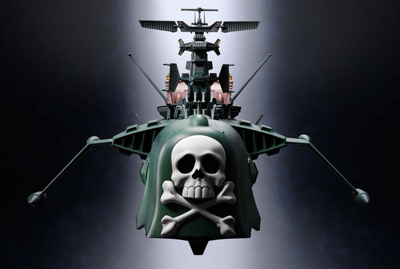 Bandai Soul of Chogokin GX-67 Space Pirate Battleship Arcadia - Captain Harlock Anime Collectible Action Figure - Perfect for Display & Anime Fans Collection