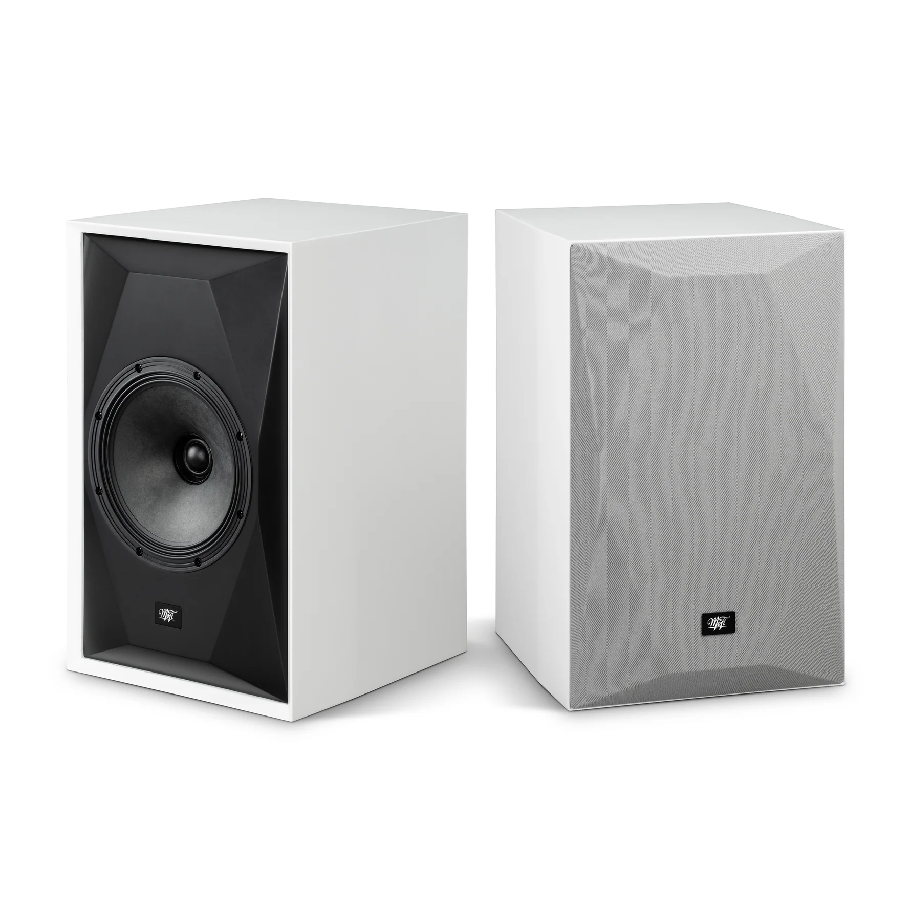 MoFi Mobile Fidelity SourcePoint 8 High-End Bookshelf Speakers with Stands - Premium Audio for Home Theater & Music Listening