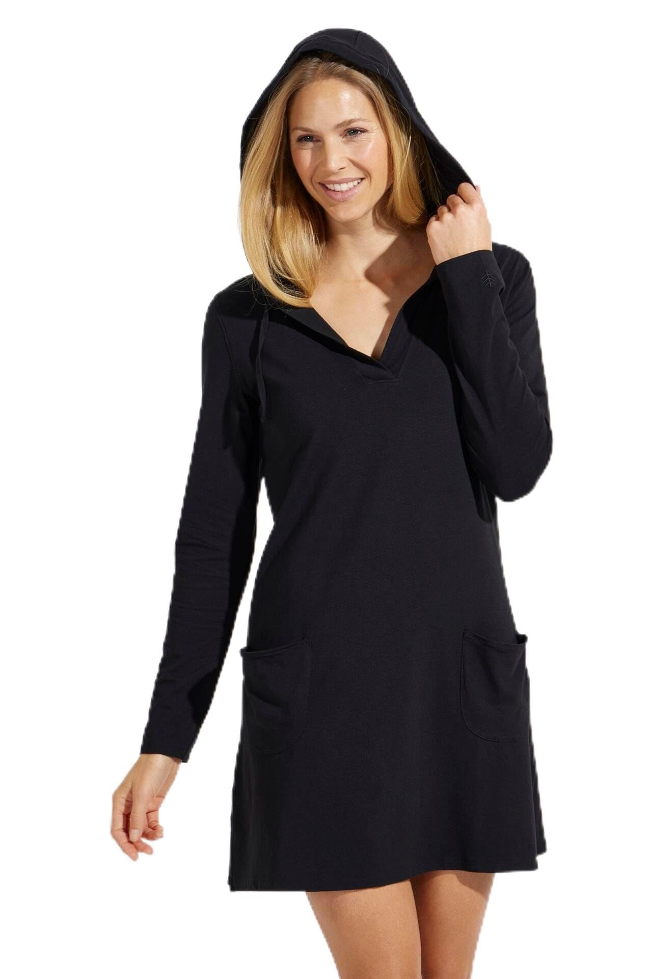 Coolibar UPF 50+ Women's Catalina Beach Cover-Up Dress - Sun Protective Swimwear for Pool, Beach & Vacation | Lightweight Summer Dress with UV Protection