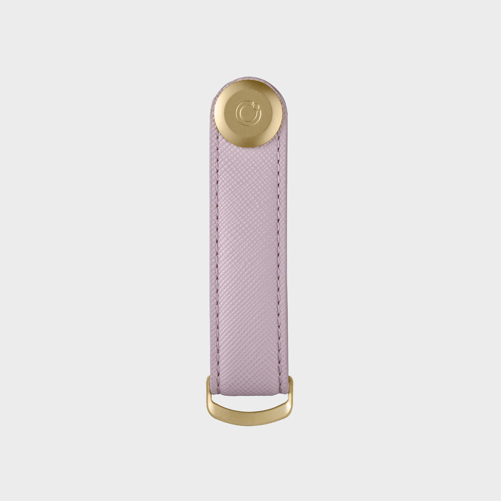 Premium Saffiano Leather Key Organizer - Slim Key Holder with 6 Key Rings & Detachable Lanyard | Perfect for Home, Office, Car Keys & Travel Accessories