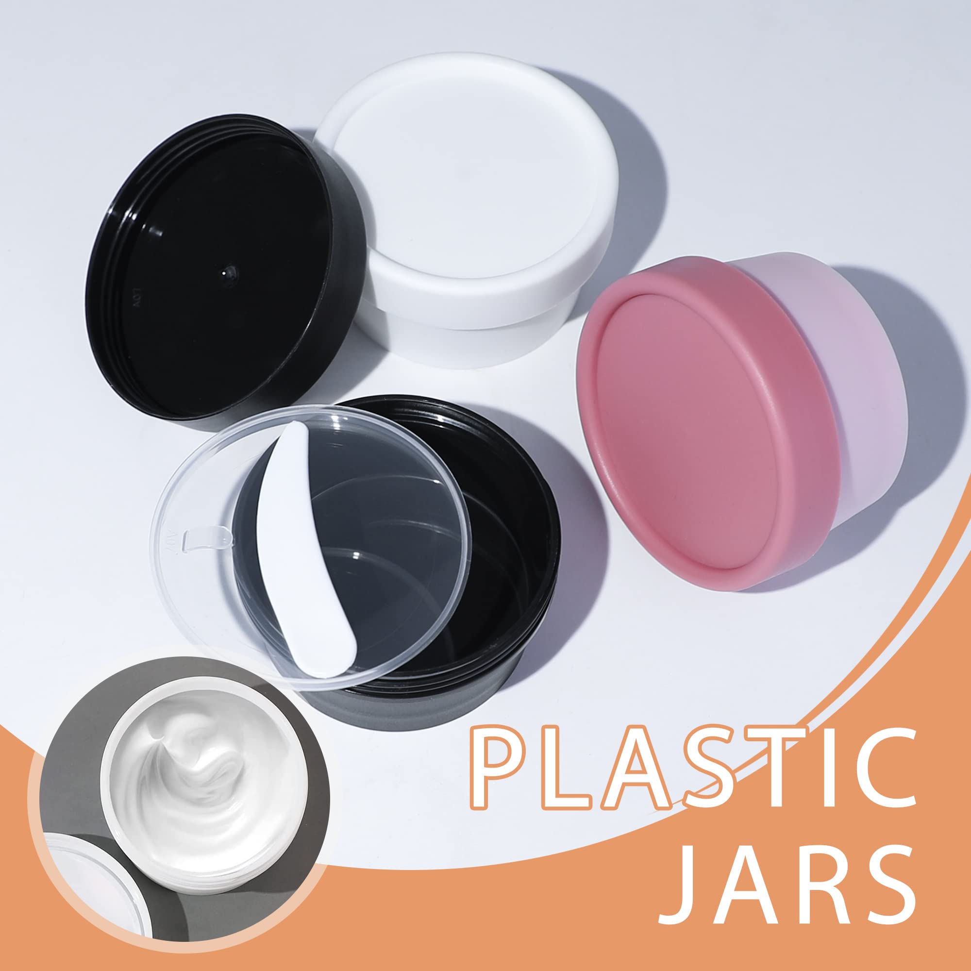 1.7oz/50ml Empty Plastic Slime Containers with Lids - 12 Pack Pink Jars for DIY Slime Making, Beauty Products, Travel Storage & Makeup Organization | Perfect for Kids Crafts, Bathroom Essentials & On-the-Go Cosmetics