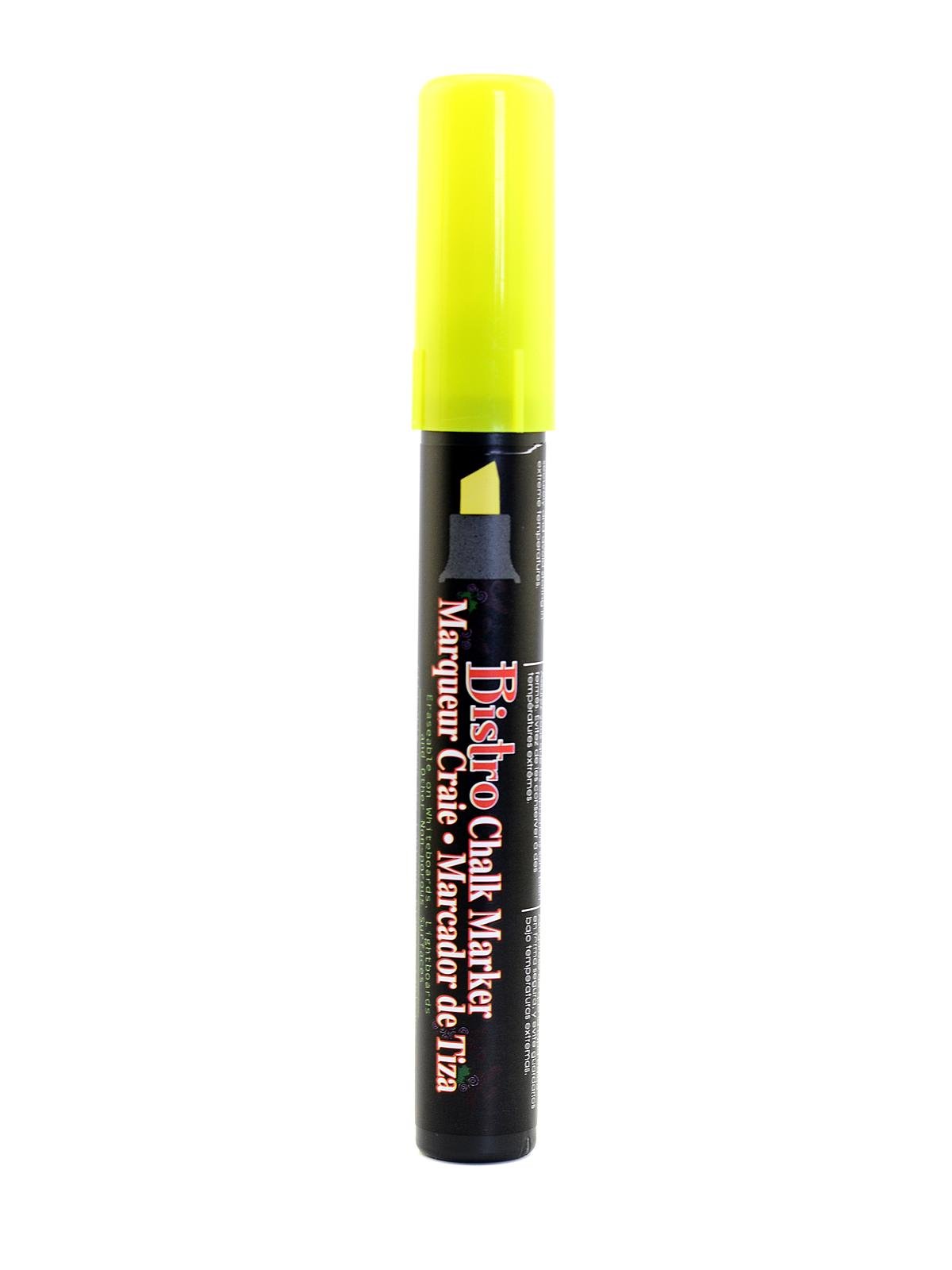 UCHIDA Fluorescent Yellow Bistro Chalk Marker with Chisel Tip - Perfect for Menu Boards, Cafes, Restaurants & DIY Crafts
