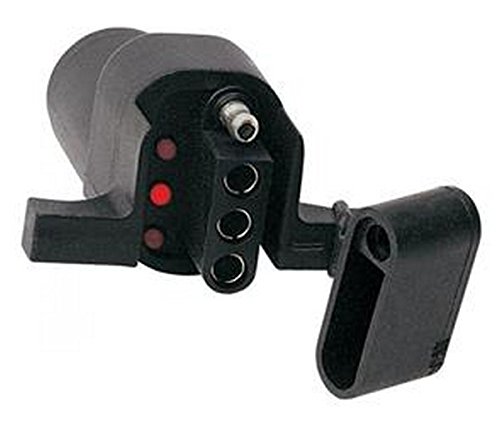 Hopkins RV Trailer 7-Way Blade to 6-Pole Wiring Connector Adapter - Easy Plug-In Installation for Towing & Camping