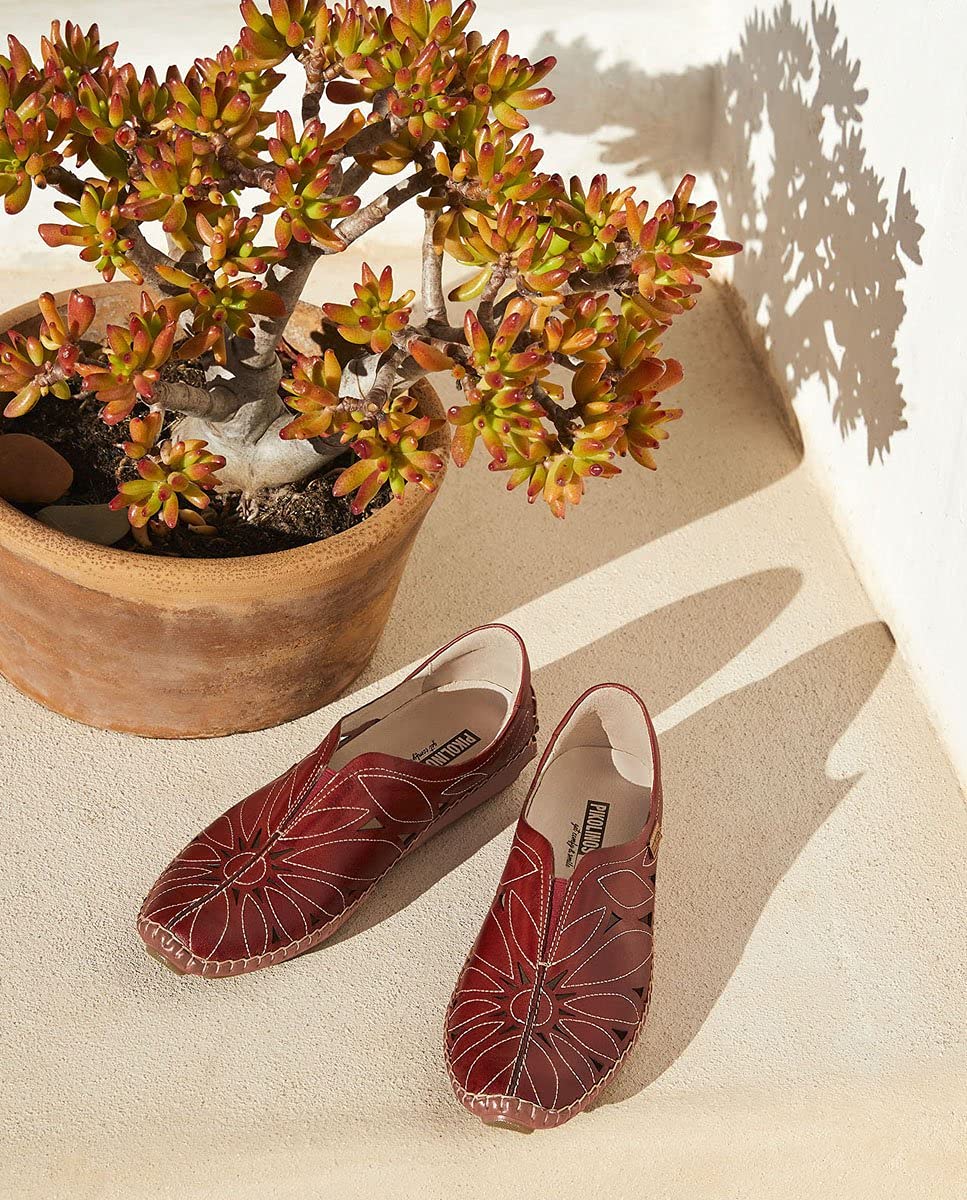 PIKOLINOS Women's Leather Loafers - Comfortable Slip-On Jerez Style for Casual & Office Wear