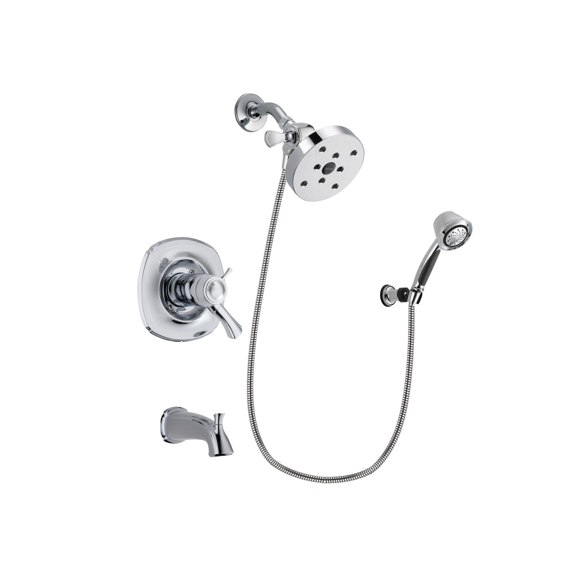Delta Addison Chrome Thermostatic Tub & Shower Faucet System with 5.5