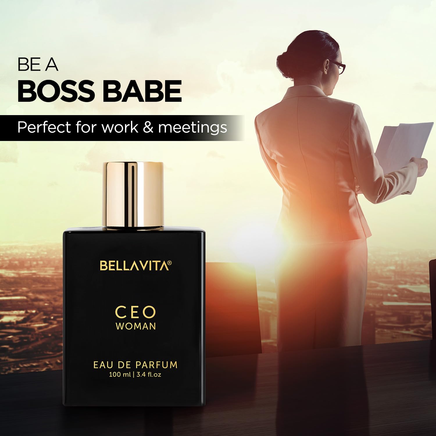 CEO Men & Women Eau de Toilette 3.3 oz (2-Pack) - Fresh Apple, Cedarwood & Mimosa Scent - Long Lasting Perfume for Daily Wear & Travel - Unisex Cologne Gift Set for Work, Date Night & Special Occasions