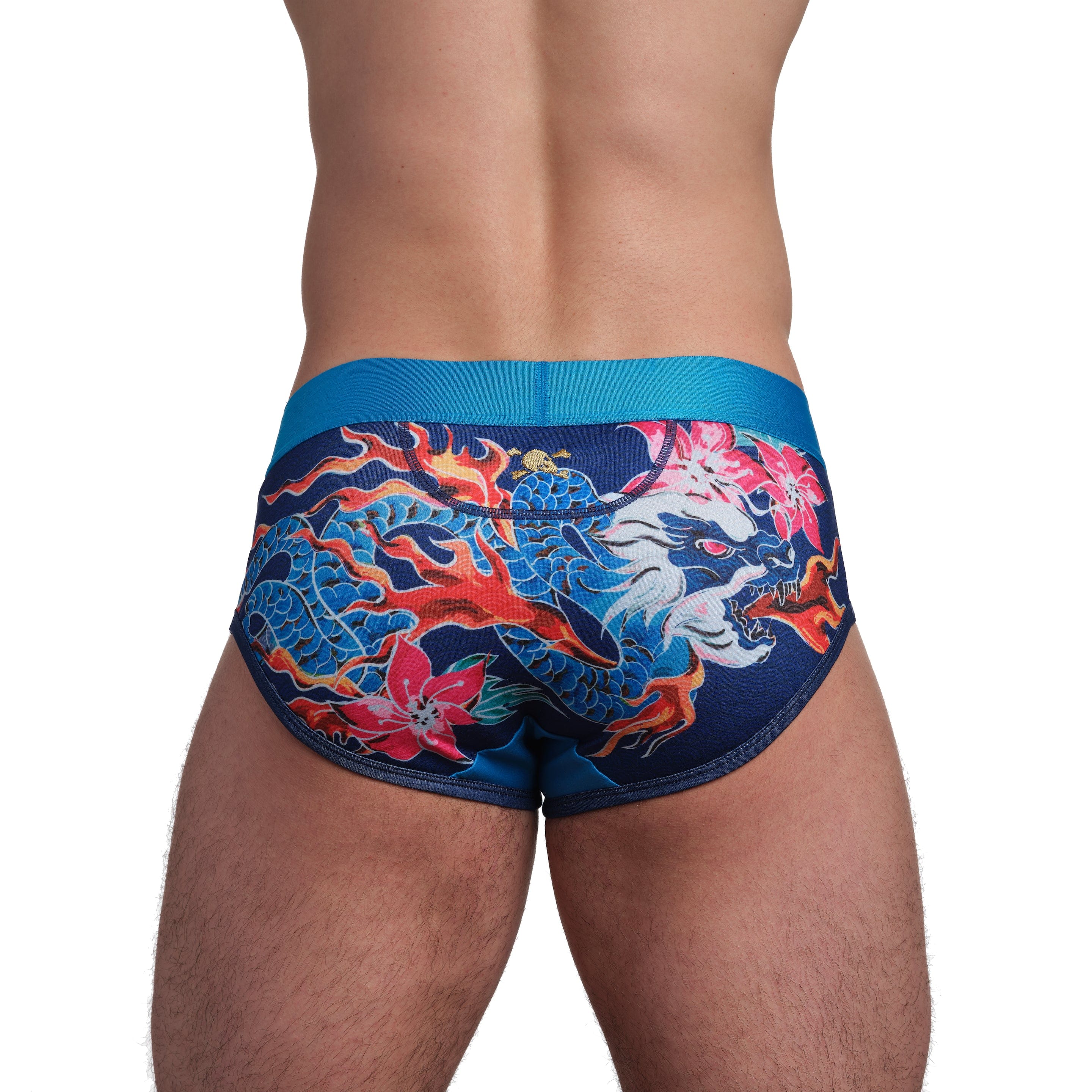 Fire Breathing Dragon Brief - Men's Stylish & Comfortable Underwear for Daily Wear & Cosplay