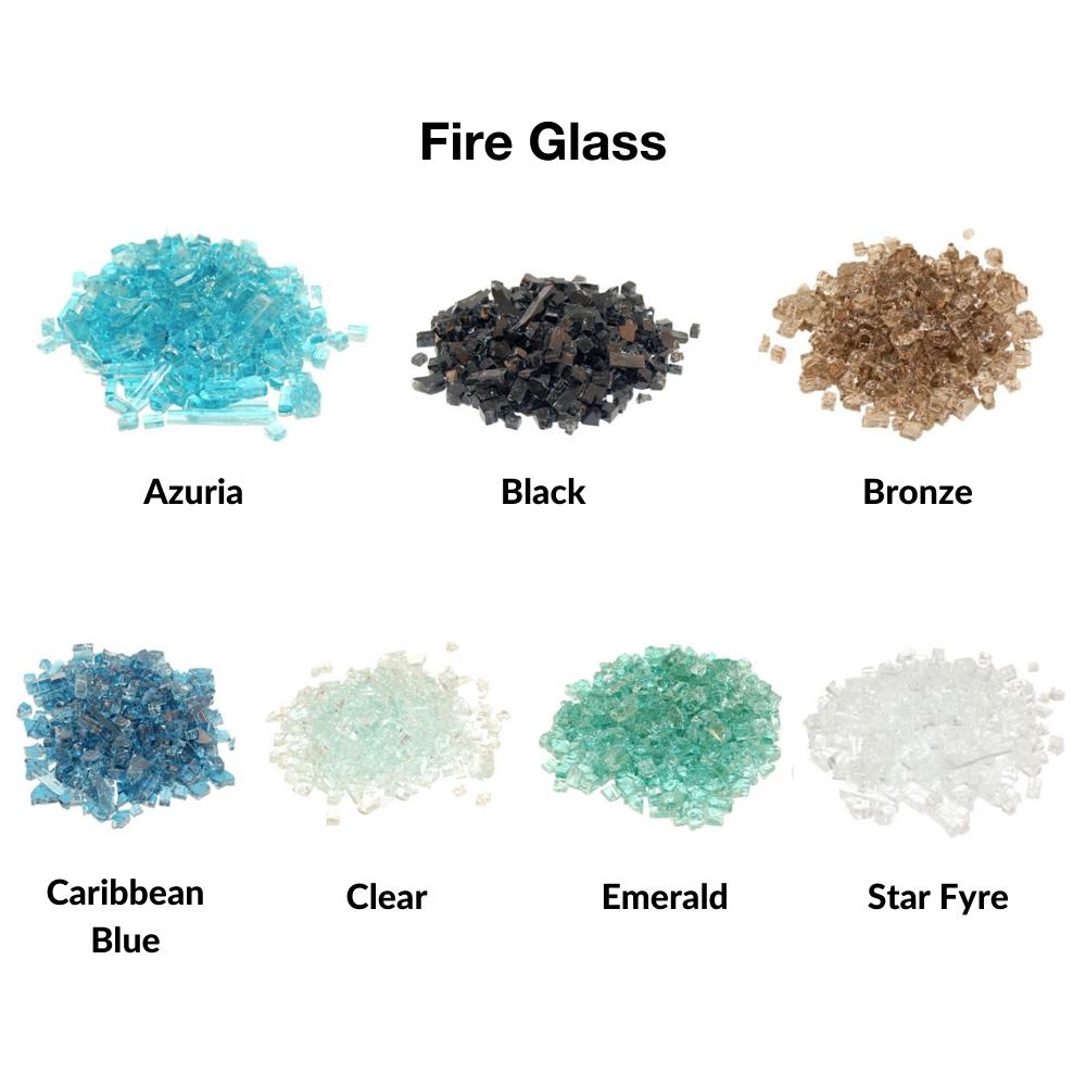 Real Fyre Contemporary 18 Inch Vent-Free Gas Fireplace Glass Set Insert - Clear View Design for Modern Living Rooms & Patios