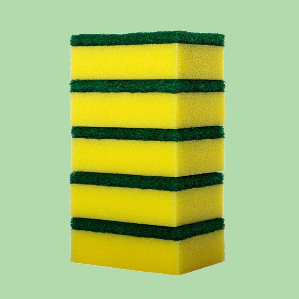 Hemoton Nano Cotton Kitchen Sponge Pads - 12 Pack Ultra Soft Dishwashing Sponges for Pots, Pans & Dishes - Gentle Scrubbing & Cleaning for Everyday Kitchen Use