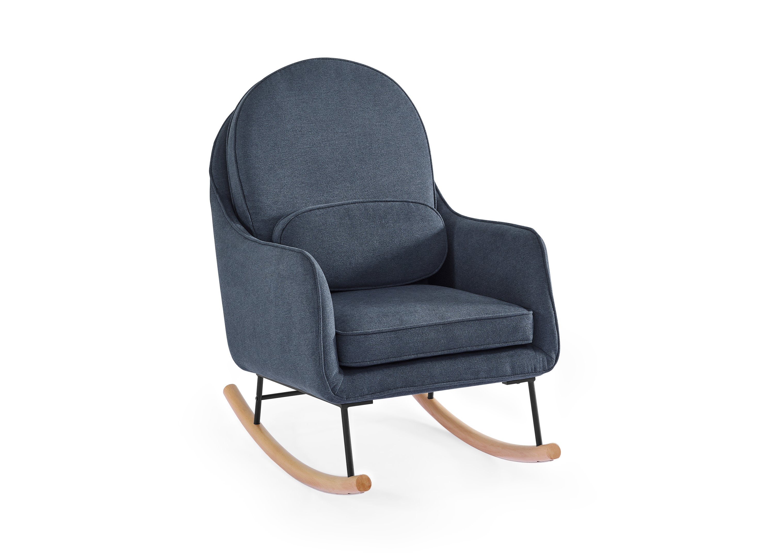 LiveSmart Evolve Fabric Ella Rocker - Comfortable & Stylish Rocking Chair for Living Room, Nursery, or Office Relaxation