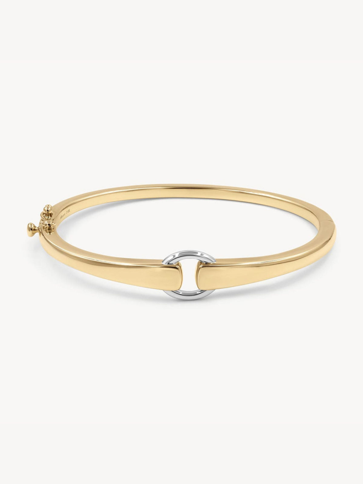 Two-Tone Adjustable Buckle Bracelet for Women - Stylish Fashion Jewelry for Casual & Formal Wear