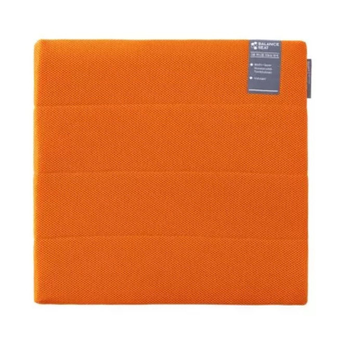 Gel Balance Seat Cushion for Office Chair - Medium Size, Orange - Ergonomic Support for Back Pain Relief & Comfort While Sitting at Work or Home