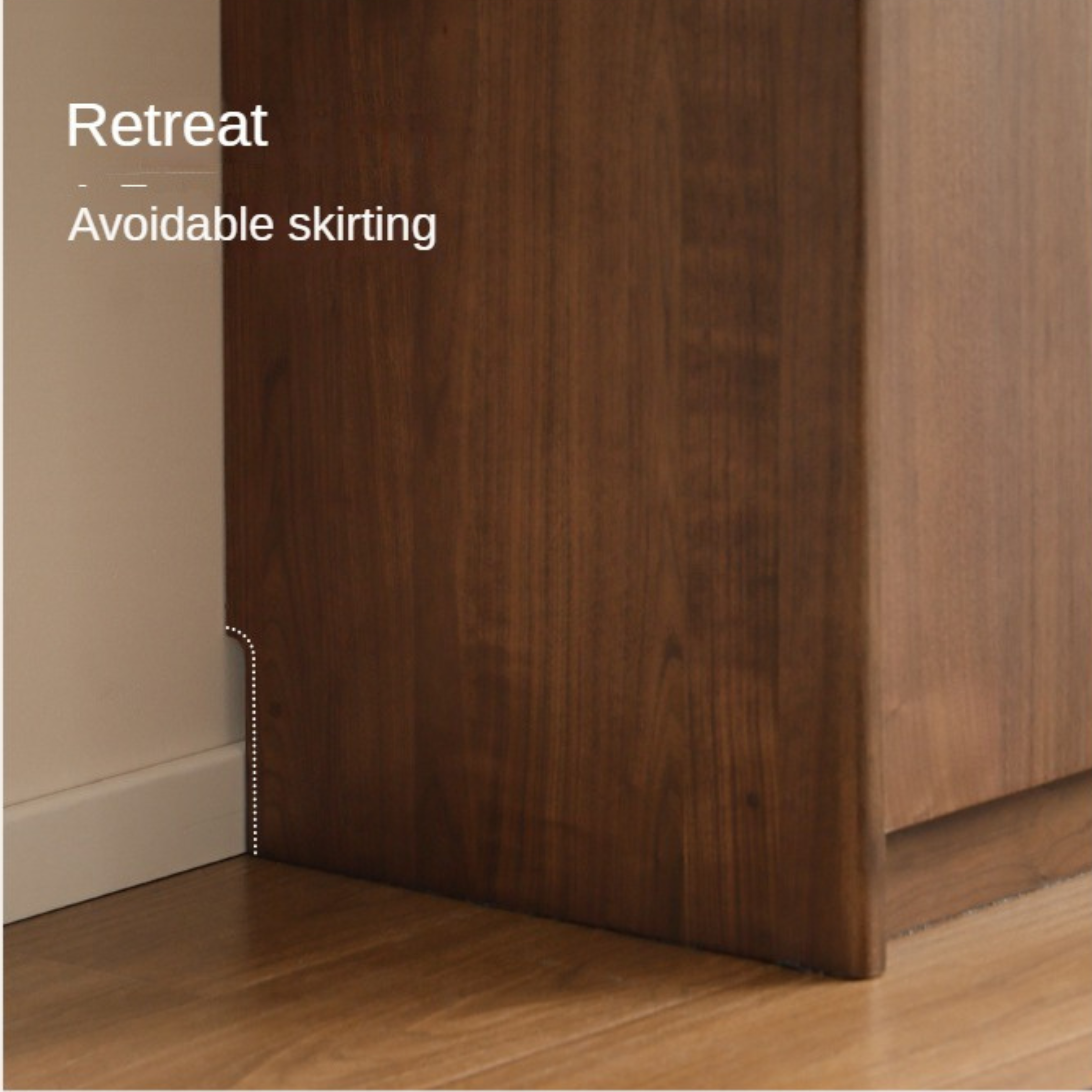 Premium Black Walnut Solid Wood Sideboard Buffet - Modern Light Luxury Dining Room Storage Cabinet for Formal Entertaining & Everyday Use