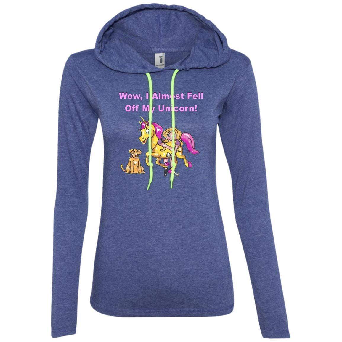 Wow I Almost Fell Off My Unicorn Funny Women's Long Sleeve T-Shirt & Hoodie - Perfect for Casual Wear, Gifts, and Unicorn Lovers