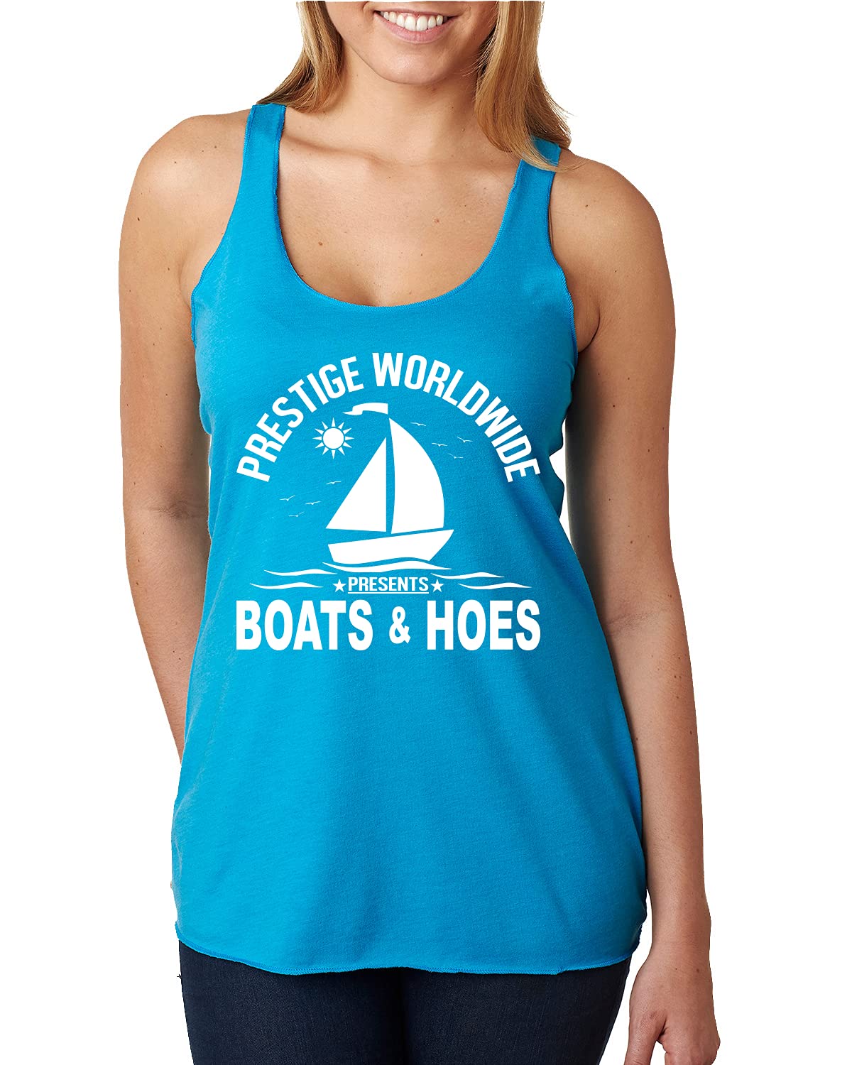 Funny Catalina Wine Mixer Island Pop Culture Tri-Blend Racerback Tank Top - Soft Vintage-Inspired Women's Muscle Tee for Beach, Music Festivals & Summer Outfits