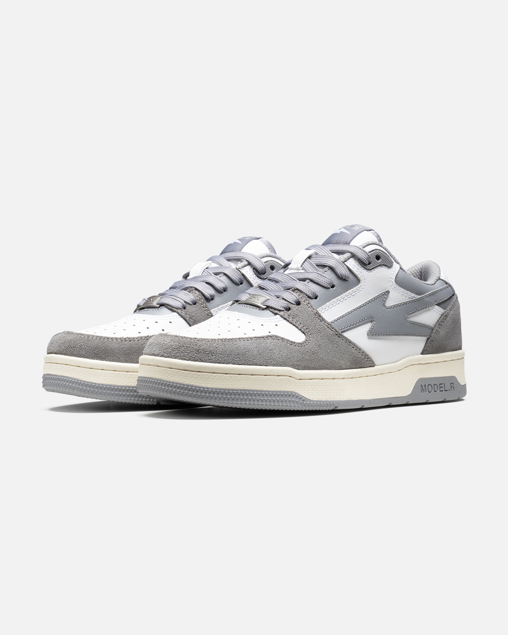 SSS MODEL.R Low Top Sneakers for Men - Stealth Grey Color | Lightweight & Comfortable Casual Shoes for Walking, Running & Everyday Wear