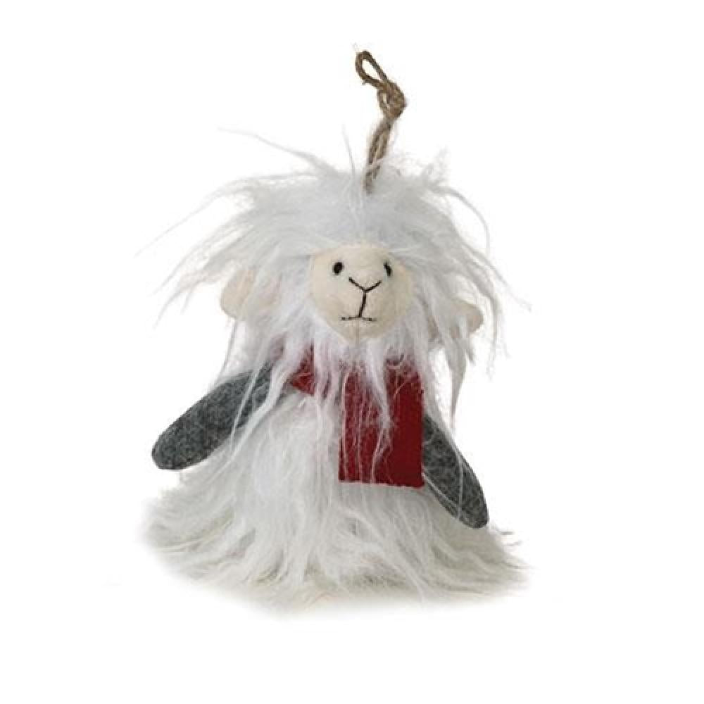 Soft Plush Furry Llama Christmas Ornament - Cute Holiday Decor for Tree, Gift, and Home Decoration | Perfect for Christmas Tree Decorations, Stocking Stuffers, and Festive Party Favors