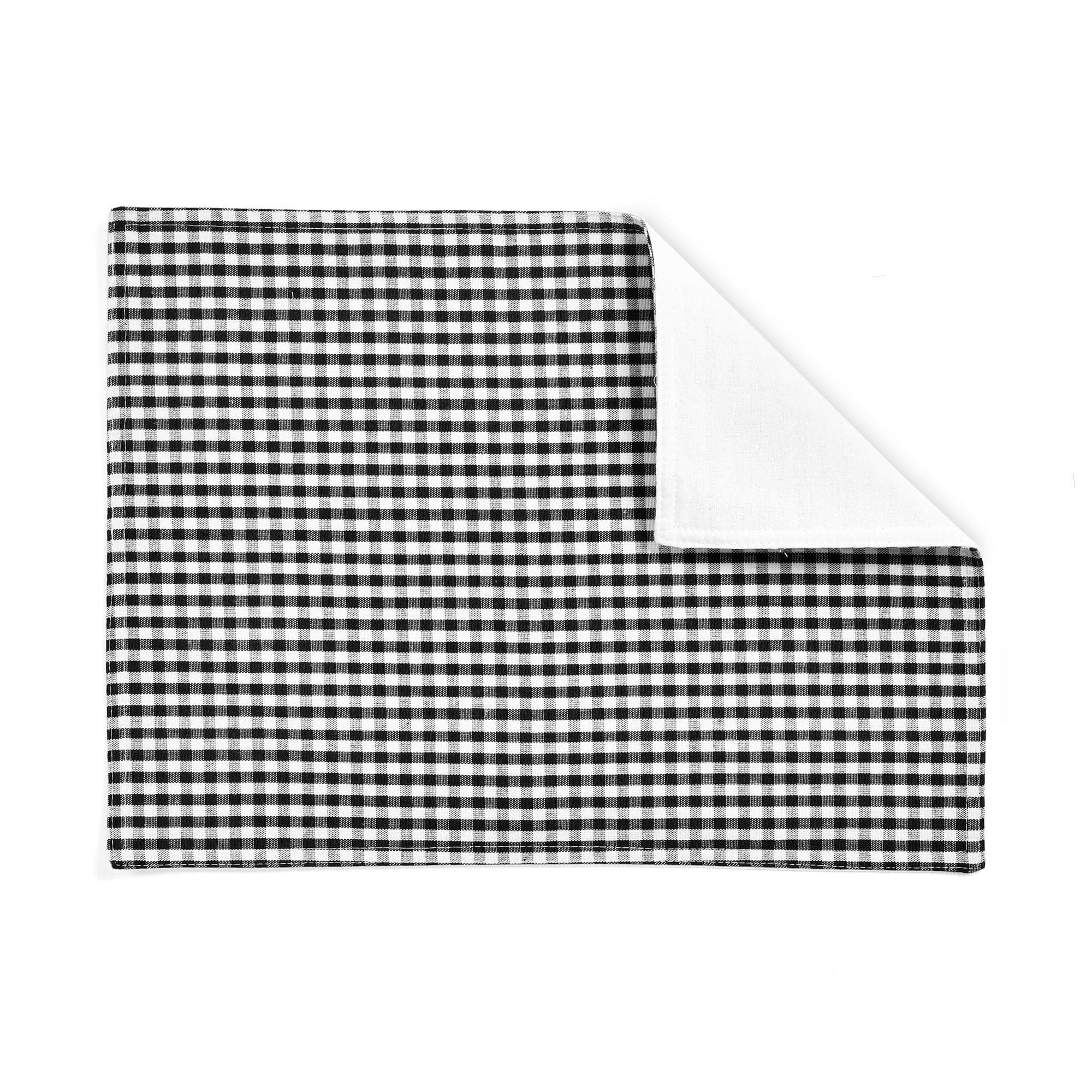 Premium Gingham Check Yarn-Dyed Cotton Placemats Set of 4 - Perfect for Dining Table Decor, Kitchen, and Party Settings